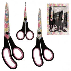 Kit Tijeras estampado flores